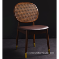 Chaise de bois massif simple moderne Roard avec PU